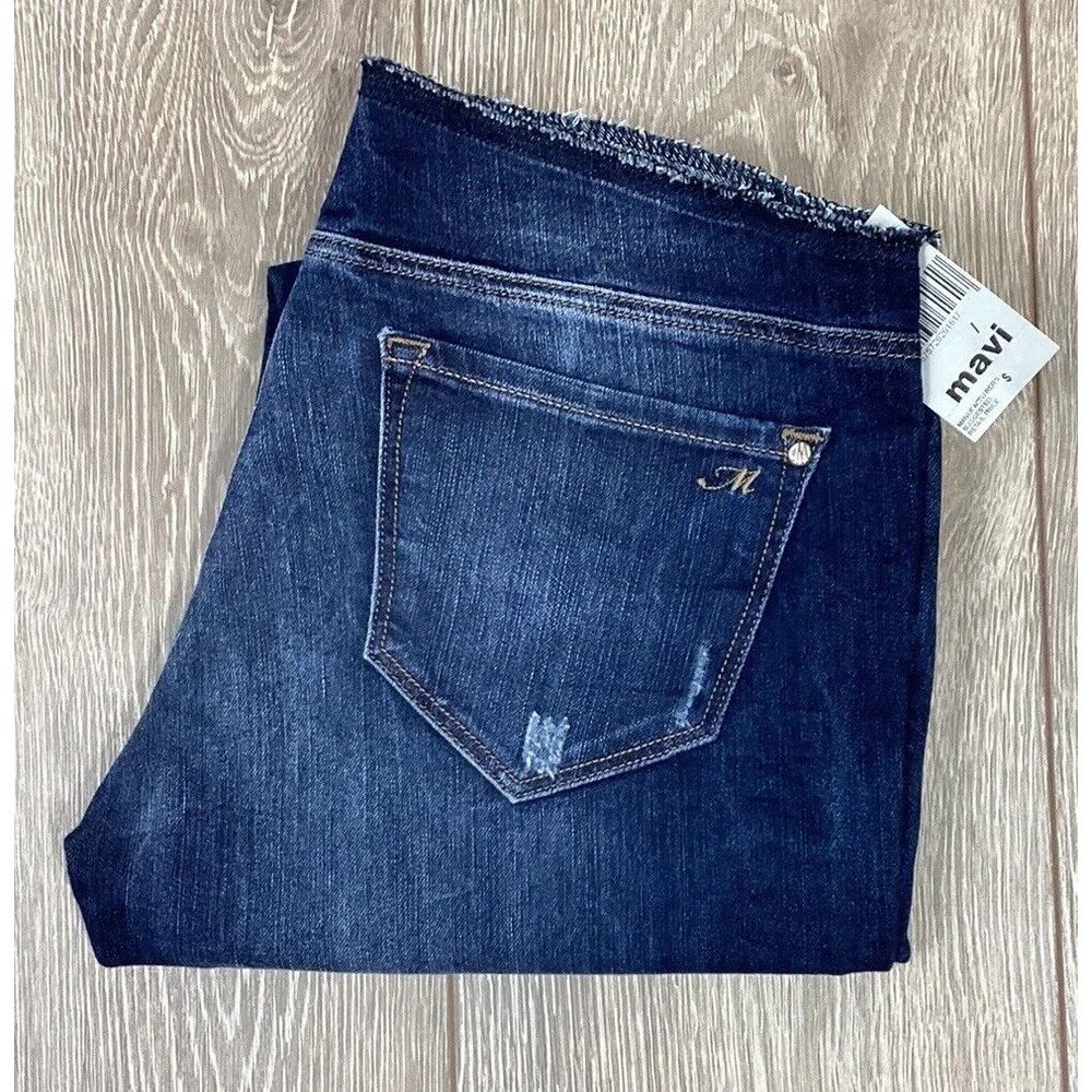 Mavi Jeans NEW Denim Women's Blue Super Low Rise Gray Edge‎